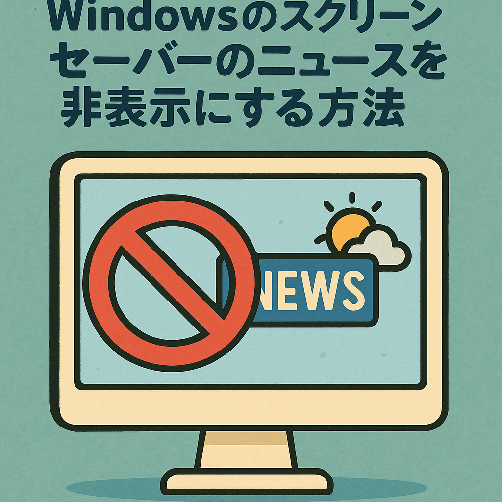 Windowsのスクリーンセーバーに表示されるニュース等