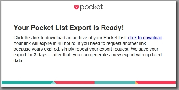 Exportのダウンロードのリンク