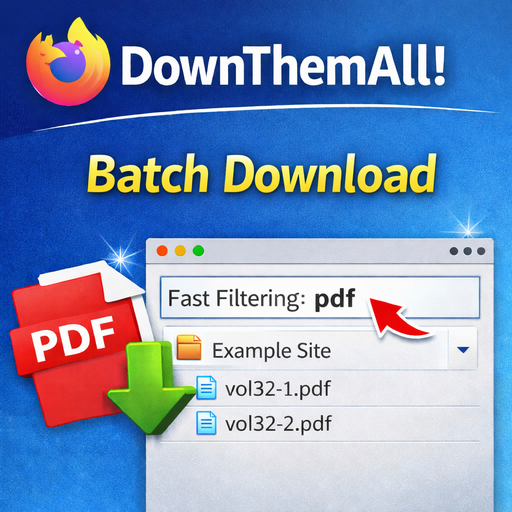 Firefoxアドオン「DownThemAll!」の使い方｜学会誌を一括ダウンロードする実践例